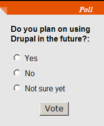 drupal bloc sondage