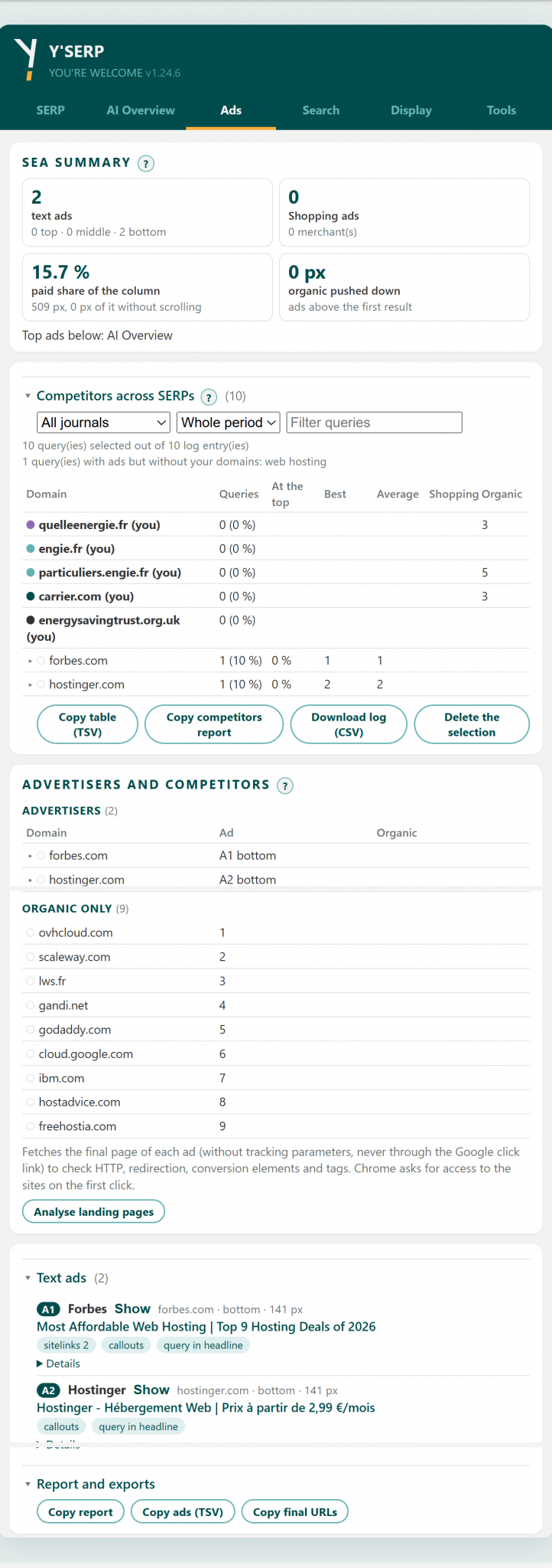 Ads tab, top part: click for the full capture
